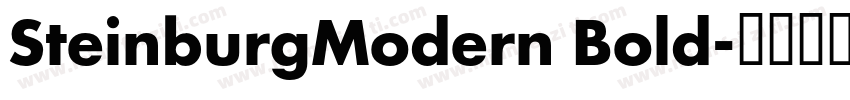 SteinburgModern Bold字体转换